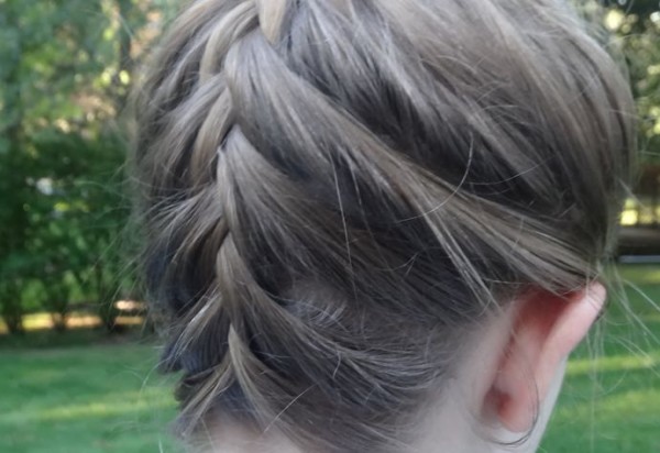 Upside Down French Braid